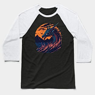 Tsunami Dragon Baseball T-Shirt